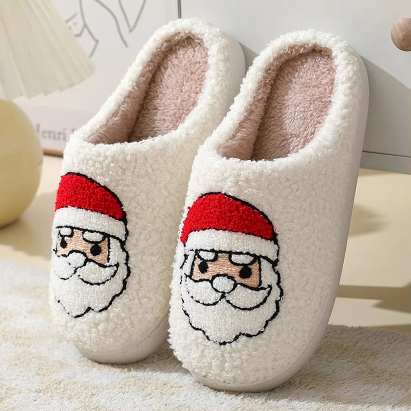 Christmas Slippers Reindeer Slippers For Women And Men Holiday Halloween Slippers Indoor Bedroom Fluffy Warm Fleece Slippers Winter Soft Cozy Home Non-Slip Soft Plush Slip-on Wool Lined House Shoes $45.55 Dana Fashion Size: 36x37 Women's shoes ️ Premium F