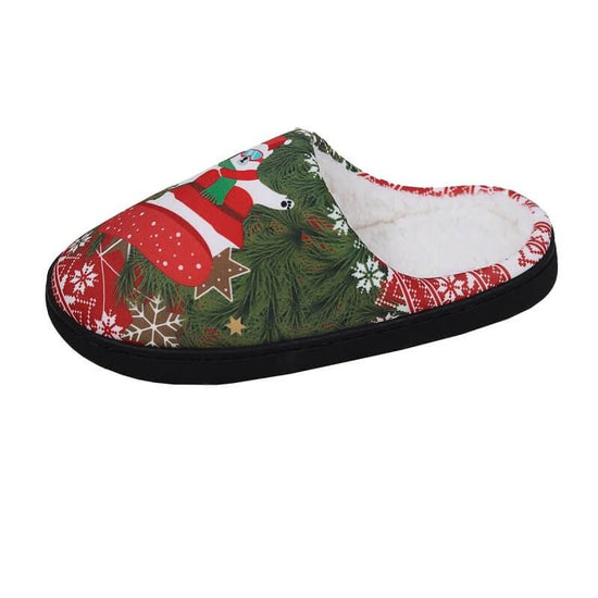 Christmas Snowman Elk Santa Claus Print Slippers Winter Warm Plush Slippers Indoor Non-slip Floor Bedroom Shoes $27.50 Dana Fashion Colour: Floating Bear Size: 36or37 Women's shoes Product information: Sole material: TPR Function: anti-slip, warm and wear