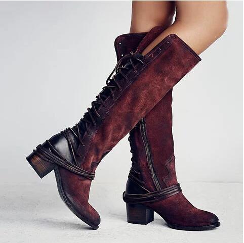Chunky Heel High Heel Back Bandage Tall Knight Boots Women $65.99 Dana Fashion Color: Black Size: 34 Women's shoes ข้อมูลผลิตภัณฑ์: ลวดลาย: สีพื้น วัสดุซับใน: ผ้าฝ้าย สี: ดำ, กากี, น้ำตาลแดง ความยาวของถุงเท้า: ทรงกระบอกสูง รูปร่างส้น: ส้นเตี้ยเตี้ย ขนาด: