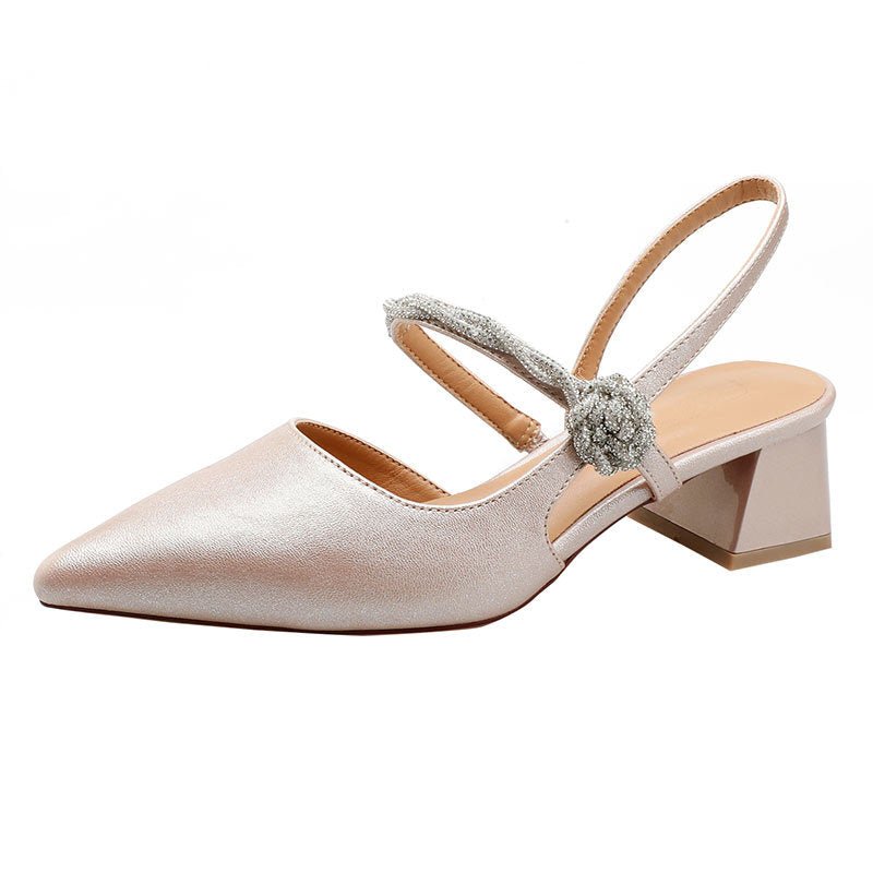 Chunky Heel Silver With Pointed Toe High Heels $59.50 Dana Fashion Color: Pink Size: 34 Women's shoes Product information: Lining material: PU Scaffolding shape: Pointed Color: pink, silver Shoe Material: Microfiber Size: 34.35, 36.37, 38.39 Wearing metho