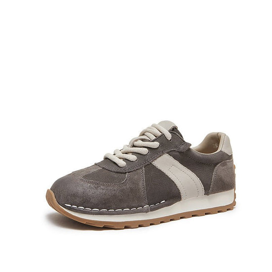 Classic Retro Casual Sneaker Genuine Leather $89.99 Dana Fashion Color: Brown Size: 35 Women's shoes Product information: Applicable parts: Plastic Lining material: pigskin Applicable sports: Universal Color: caramel, brown, yellow Upper height: low top S