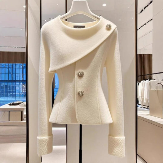 Classic Style White Coat Autumn High-grade Top $89.90 Dana Fashion Color: White Coat Size: L Women's clothing Product information: Pattern: solid color Thickness: medium Fabric name: Cotton Color: white coat Sleeve type: regular sleeve Main fabric composi