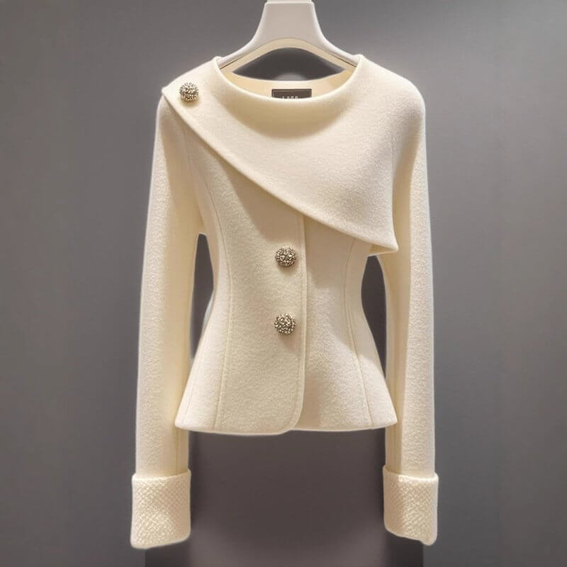 Classic Style White Coat Autumn High-grade Top $89.90 Dana Fashion Color: White Coat Size: L Women's clothing Product information: Pattern: solid color Thickness: medium Fabric name: Cotton Color: white coat Sleeve type: regular sleeve Main fabric composi