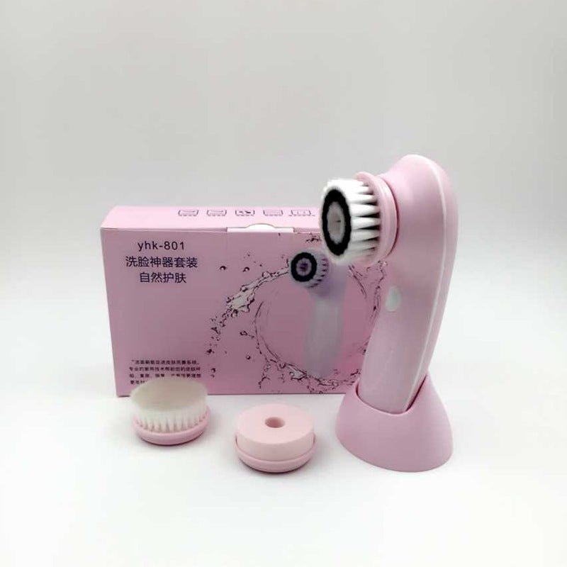 Cleansing instrument waterproof face wash meter $35.28 Dana Fashion Color: Blue Beauty Tools The package contains: a fuselage a monochrome brush head a sponge a delicate box a base Suitable for crowd characteristics: [Applicable age] 18 years old or older