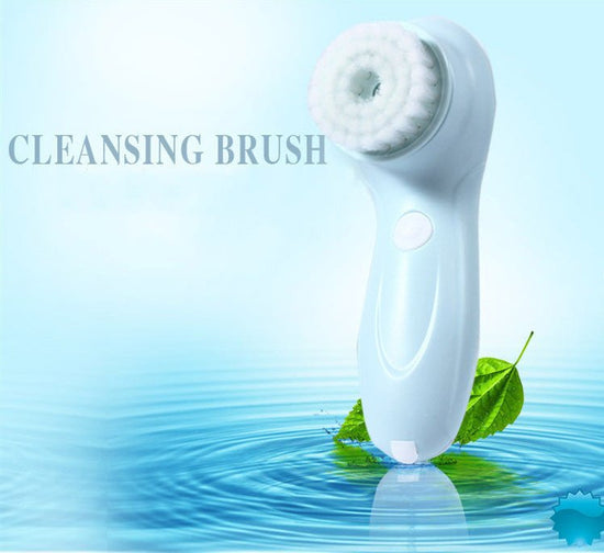 Cleansing instrument waterproof face wash meter $35.28 Dana Fashion Color: Blue Beauty Tools The package contains: a fuselage a monochrome brush head a sponge a delicate box a base Suitable for crowd characteristics: [Applicable age] 18 years old or older
