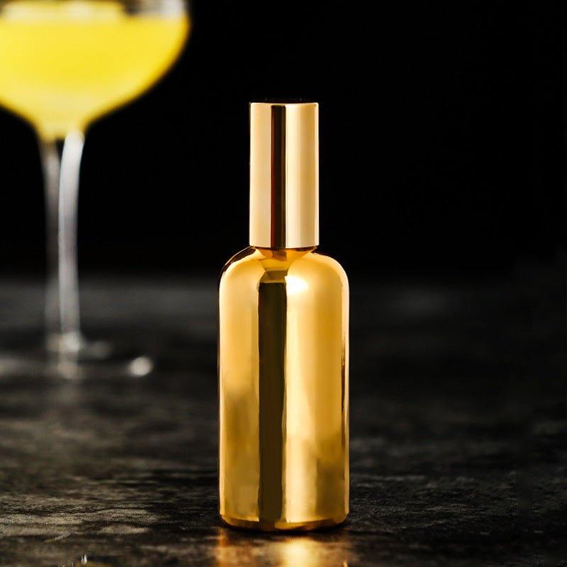 Clear Glass Perfume Spray Dispenser Bottle $12.00 Dana Fashion Color: Gold model Dana's Kitchen Specification: Material: Glass Size: 1 inch = 2.54 cm Color: Transparent model, gold model, silver model Features: 100% brand new and high quality. This produc