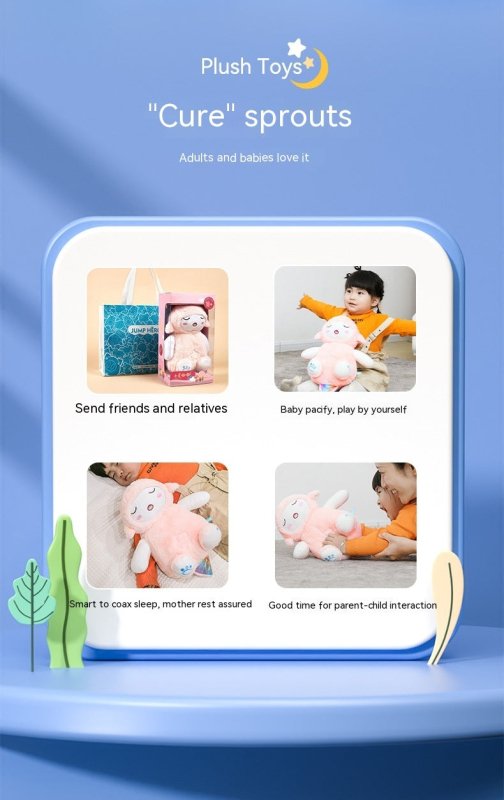 Cloak Man Lamb Toot Baby Plush Doll Newborn Sound And Light Soothing Sleeping Toys $82.99 Dana Fashion Color: Green Toys & Hobbies Product information: Ability Training: emotion, vision, senses, other ability training, interactive toys, hearing, parent-ch