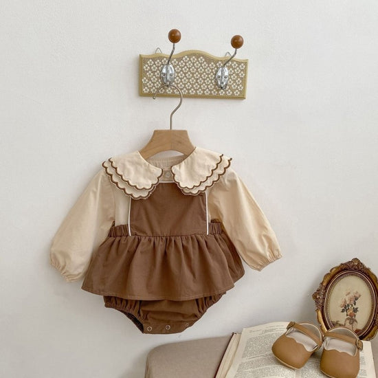 Clothes For Babies Baby Sleeveless Suspender Romper Shirt $21.93 Dana Fashion Color: Shirt Suit Height: 100cm Baby Clothing Product information: Color: shirt, strap Suitable height: 66cm,73CM,80cm,90cm,100cm Thickness: thin Fabric name: Cotton Closed styl