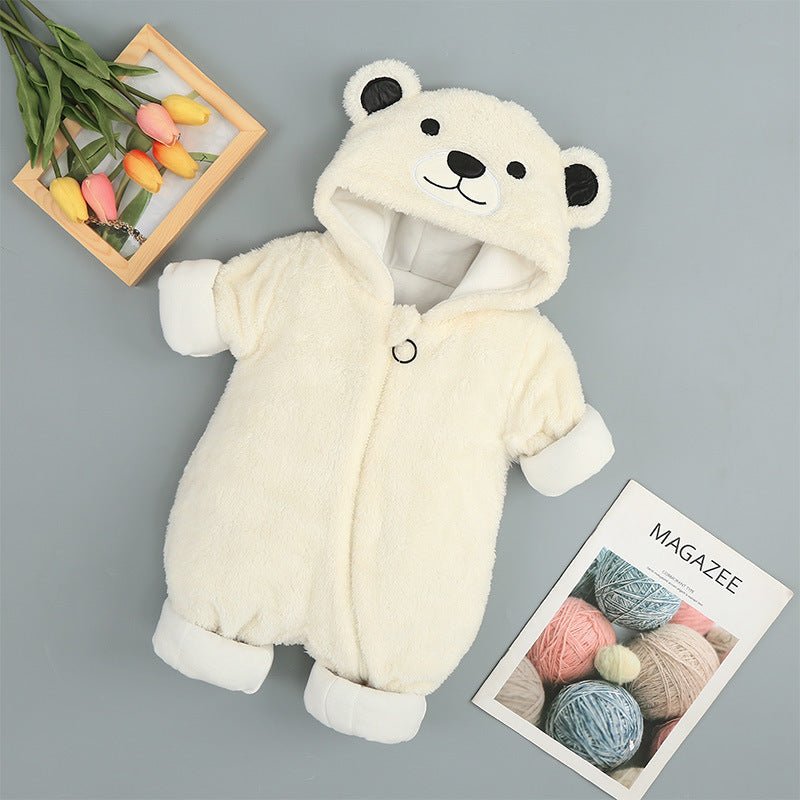 Clothes Plus Cotton Onesies, Cotton Clothes, Baby Clothes, Baby Clothes $32.94 Dana Fashion Color: Beige Child size: 66cm Baby Clothing Product information: Fabric name; Cotton Suitable season: winter Suitable for ages; infants and young children (0-2 yea