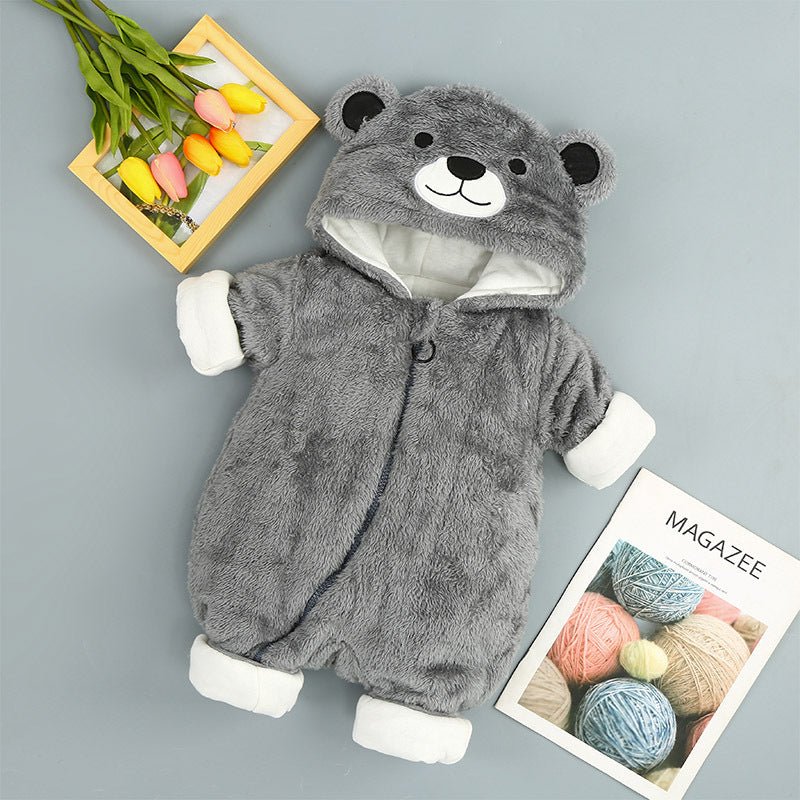 Clothes Plus Cotton Onesies, Cotton Clothes, Baby Clothes, Baby Clothes $33.50 Dana Fashion Color: Grey Child size: 66cm Baby Clothing Product information: Fabric name; Cotton Suitable season: winter Suitable for ages; infants and young children (0-2 year
