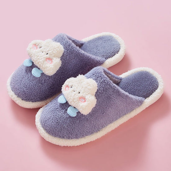 Clouds Couple Cotton Slippers Unisex Household Autumn And Winter Cartoon $28.66 Dana Fashion Color: Gray Size: 40to41 Women's shoes Product information: Pattern: Cartoon Lining material: Fluff Color: green, coral red, gray, brown, yellow Heel height: abou