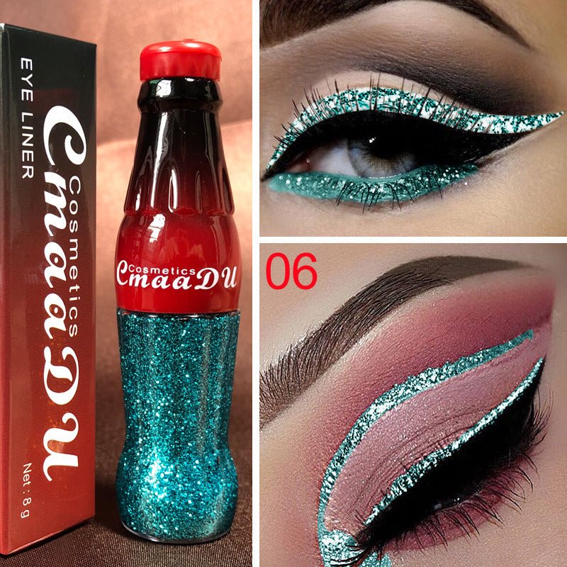 CmaaDu Color Glitter Glitter Glitter Liquid Eyeliner $13.22 Dana Fashion style: 6 makeup Specification: Product category: Eyeliner Color classification: 01, 02, 03, 04, 05, 06, 07, 08, 09, 10, 11, 12 Packing list: Eyeliner*1