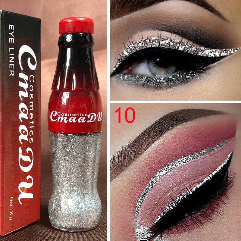 CmaaDu Color Glitter Glitter Glitter Liquid Eyeliner $13.22 Dana Fashion style: 10 makeup Specification: Product category: Eyeliner Color classification: 01, 02, 03, 04, 05, 06, 07, 08, 09, 10, 11, 12 Packing list: Eyeliner*1