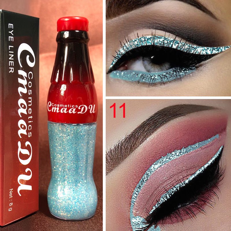 CmaaDu Color Glitter Glitter Glitter Liquid Eyeliner $13.22 Dana Fashion style: 11 makeup Specification: Product category: Eyeliner Color classification: 01, 02, 03, 04, 05, 06, 07, 08, 09, 10, 11, 12 Packing list: Eyeliner*1