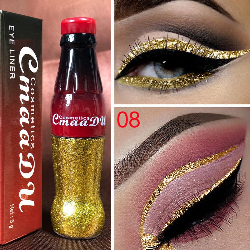 CmaaDu Color Glitter Glitter Glitter Liquid Eyeliner $13.22 Dana Fashion style: 8 makeup Specification: Product category: Eyeliner Color classification: 01, 02, 03, 04, 05, 06, 07, 08, 09, 10, 11, 12 Packing list: Eyeliner*1