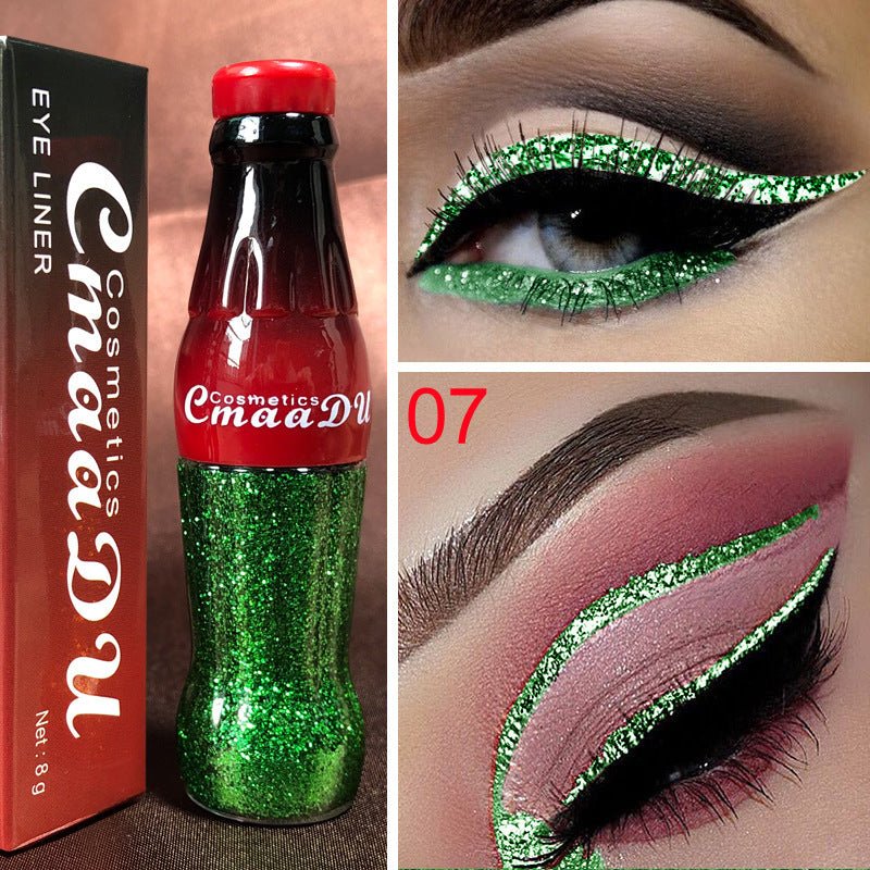 CmaaDu Color Glitter Glitter Glitter Liquid Eyeliner $13.22 Dana Fashion style: 7 makeup Specification: Product category: Eyeliner Color classification: 01, 02, 03, 04, 05, 06, 07, 08, 09, 10, 11, 12 Packing list: Eyeliner*1