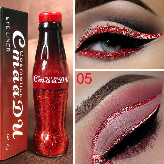 CmaaDu Color Glitter Glitter Glitter Liquid Eyeliner $13.22 Dana Fashion style: 5 makeup Specification: Product category: Eyeliner Color classification: 01, 02, 03, 04, 05, 06, 07, 08, 09, 10, 11, 12 Packing list: Eyeliner*1