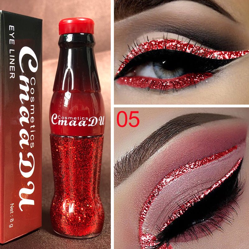 CmaaDu Color Glitter Glitter Glitter Liquid Eyeliner $13.22 Dana Fashion style: 5 makeup Specification: Product category: Eyeliner Color classification: 01, 02, 03, 04, 05, 06, 07, 08, 09, 10, 11, 12 Packing list: Eyeliner*1