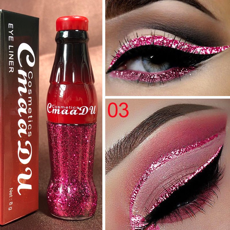 CmaaDu Color Glitter Glitter Glitter Liquid Eyeliner $13.22 Dana Fashion style: 3 makeup Specification: Product category: Eyeliner Color classification: 01, 02, 03, 04, 05, 06, 07, 08, 09, 10, 11, 12 Packing list: Eyeliner*1