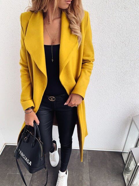 Coat Jacket Jackets For Women Puffer Outerwear Ladies $55.50 Dana Fashion Color: Yellow Size: 3XL Women's clothing Fabric name: woolen material Size: S M L XL XXL XXXL Color classification: Beige Black Khaki Yellow Navy Blue 1. Asian sizes are 1 to 2 size