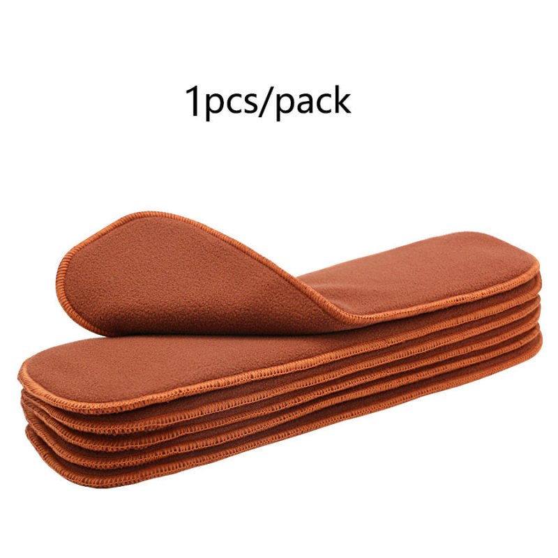 Coffee Fiber Urine Pad Baby Cloth Washable Diapers $47.81 Dana Fashion Color: Coffee Color 10PCs Specification: 350x135mm Baby & Mother Product information: Color: Brown Applicable people: Babies Specification: 35*13.5 Ingredients: absorbent layer: microf