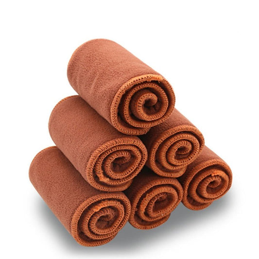 Coffee Fiber Urine Pad Baby Cloth Washable Diapers $47.81 Dana Fashion Color: Coffee Color 10PCs Specification: 350x135mm Baby & Mother Product information: Color: Brown Applicable people: Babies Specification: 35*13.5 Ingredients: absorbent layer: microf