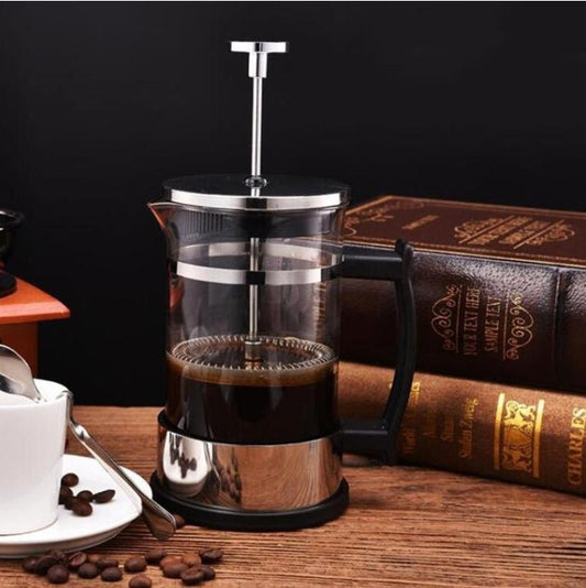 Coffee maker $16.36 Dana Fashion Size: 350ml Dana's Kitchen specification: Material: glass, 304 stainless steel Size: 10 * 8 * 17cm / 3.9 * 3.1 * 6.6 inches Capacity: 350 ml