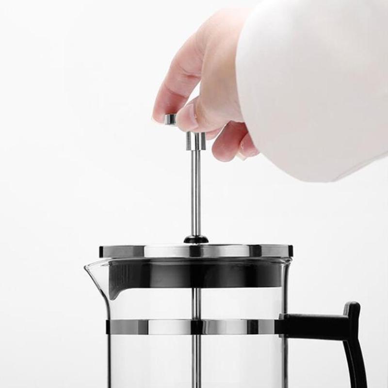 Coffee maker $16.36 Dana Fashion Size: 350ml Dana's Kitchen specification: Material: glass, 304 stainless steel Size: 10 * 8 * 17cm / 3.9 * 3.1 * 6.6 inches Capacity: 350 ml