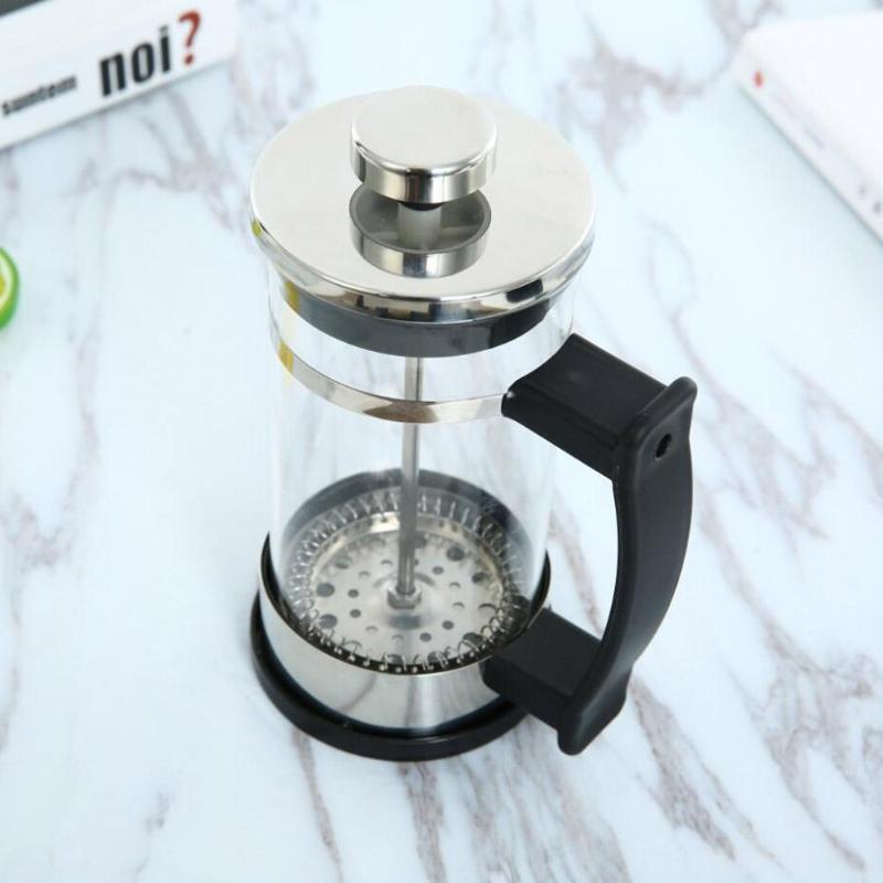 Coffee maker $16.36 Dana Fashion Size: 350ml Dana's Kitchen specification: Material: glass, 304 stainless steel Size: 10 * 8 * 17cm / 3.9 * 3.1 * 6.6 inches Capacity: 350 ml