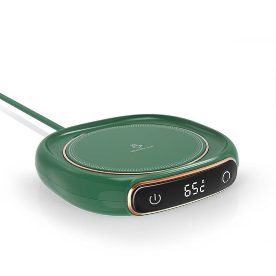 Coffee Mug Warmer Warm Coaster Smart Heating Cup Thermal Insulation Constant Temperature Coaster Heating Pad Desktop $40.00 Dana Fashion Color: M316 green Electrical outlet: 220V Dana's Kitchen Overview: - Keep your coffee warm all morning long with this