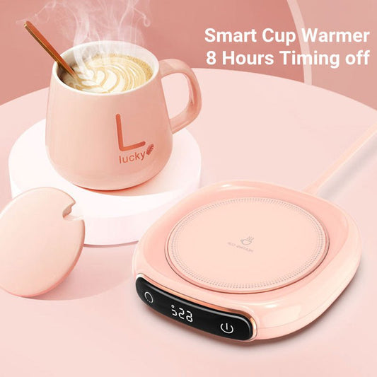 Coffee Mug Warmer Warm Coaster Smart Heating Cup Thermal Insulation Constant Temperature Coaster Heating Pad Desktop $40.00 Dana Fashion Color: M306 Pink Electrical outlet: USB Dana's Kitchen Overview: - Keep your coffee warm all morning long with this sl