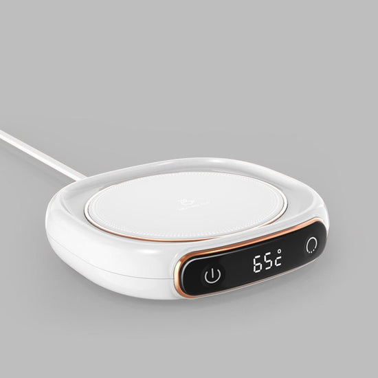 Coffee Mug Warmer Warm Coaster Smart Heating Cup Thermal Insulation Constant Temperature Coaster Heating Pad Desktop $40.00 Dana Fashion Color: M316 white Electrical outlet: 220V Dana's Kitchen Overview: - Keep your coffee warm all morning long with this