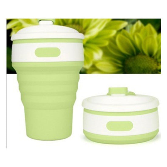 Coffee Mugs Travel Collapsible Silicone Cup Folding Water Cups BPA FREE Food Grade Drinking Ware Mug Tea Coffee Cups $25.50 Dana Fashion Color: Green Dana's Kitchen Overview: This is a safe and healthy cup. Produced with food-grade safety silicone. Excell