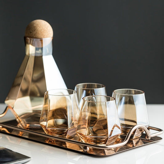 Cold Water Bottle Large Capacity Glass Water Bottle Water Cup Set $19.50 Dana Fashion Color: Amber Dana's Kitchen Product Information: Material: Quartz Custom processing: Yes Color: transparent water cup, colorful water cup, amber water cup, ash water cup