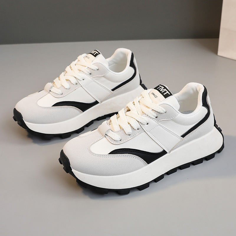 Color Matching Sports Women's Shoes Breathable Platform $45.40 Dana Fashion Color: Apricot Size: 35 Women's shoes Product information: Color: apricot, green, red Heel height: mid heel (3-5CM) Size: 35, 36, 37, 38, 39, 40 Sole material: rubber Toe holder s