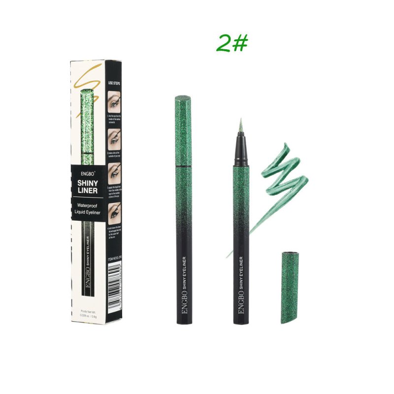 Color Quick Drying Starry Pearlescent Eyeliner $17.97 Dana Fashion style: 2 Style makeup Product information: Color classification: 1#, 2#, 3#, 4#, 5#, 6# Net content: 0.8 grams Efficacy: modification Features: With hair core design, the pen barrel is spr