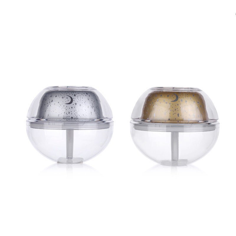 Colorful air purification creative humidifier $39.00 Dana Fashion Color: Gold Beauty Tools Product name: Crystal night light projection humidifier Product material: ABS + PS plastic + silicone + electronic components Product size: 135 * 135 * 115mm Style