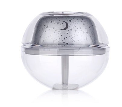 Colorful air purification creative humidifier $39.00 Dana Fashion Color: Silver Beauty Tools Product name: Crystal night light projection humidifier Product material: ABS + PS plastic + silicone + electronic components Product size: 135 * 135 * 115mm Styl