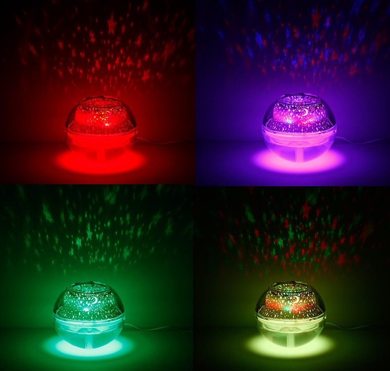 Colorful air purification creative humidifier $39.00 Dana Fashion Color: Gold Beauty Tools Product name: Crystal night light projection humidifier Product material: ABS + PS plastic + silicone + electronic components Product size: 135 * 135 * 115mm Style