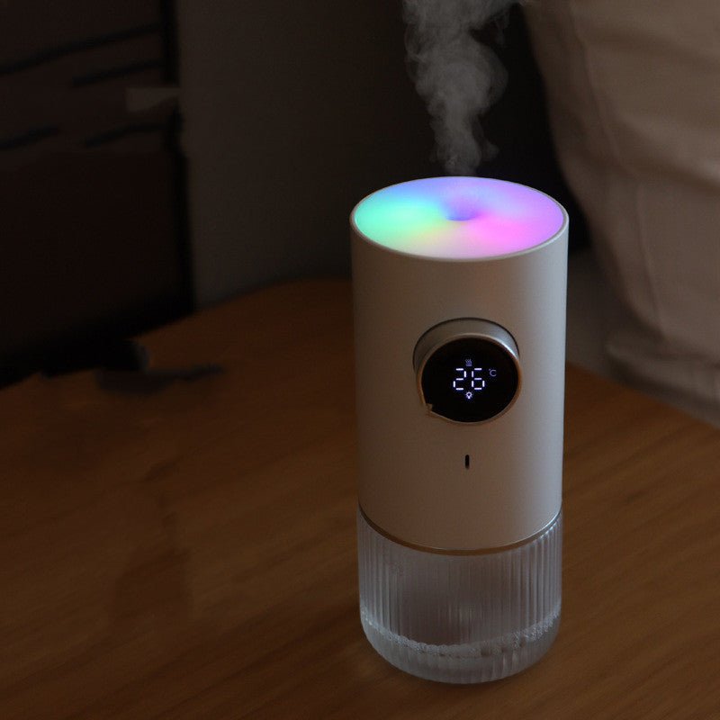 Colorful Atmosphere Lamp Micron Atomizer Humidifier $73.36 Dana Fashion Color: White Electrical outlet: USB Beauty Tools Product information: Operation mode: mechanical Timing function: less than 2 hours Power supply method: dry battery Material: Plastic