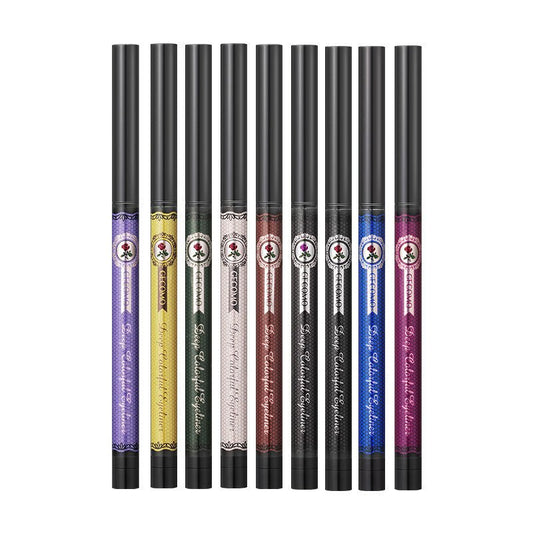 Colorful Eyeliner Glue Pen Is Extremely Fine, Waterproof And Non Smudging $12.40 Dana Fashion Color: Berry purple makeup Product information: Product category: eyeliner Color: 01 # smoky black, 02 # reddish brown, 03 # berry purple, 04 # milky white, 05 #