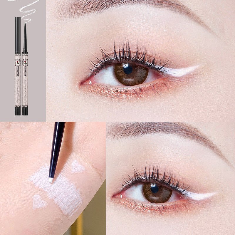 Colorful Eyeliner Glue Pen Is Extremely Fine, Waterproof And Non Smudging $12.40 Dana Fashion Color: Milky white makeup Product information: Product category: eyeliner Color: 01 # smoky black, 02 # reddish brown, 03 # berry purple, 04 # milky white, 05 #