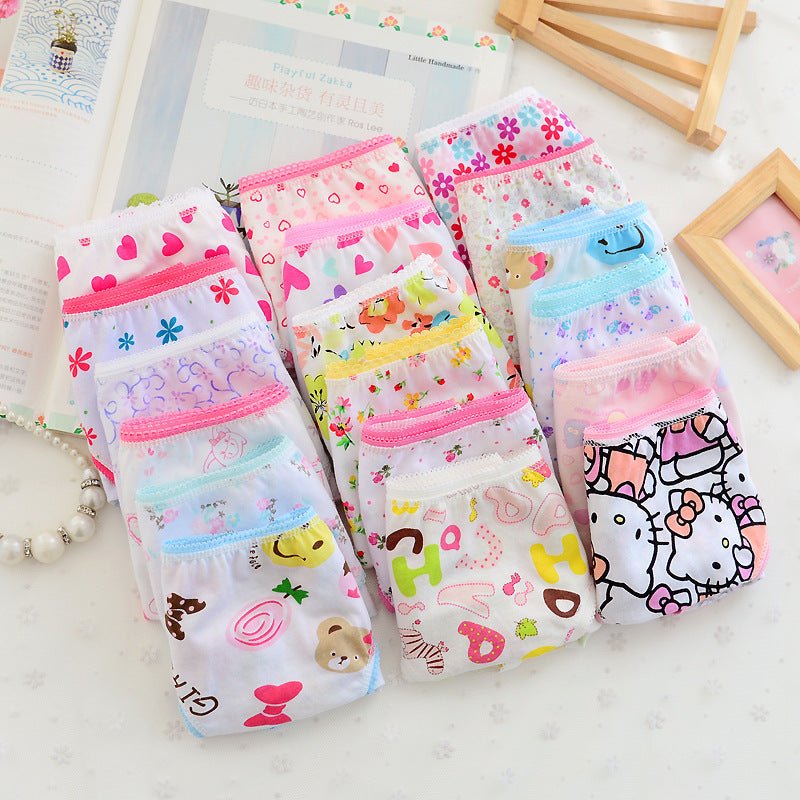 Comfortable Cotton Children'S Briefs Cartoon Baby Pants Children'S Underwear Underwear $20.35 Dana Fashion Color: Color mixing Size: 11to12 Baby Clothing Product information: Fabric name: cotton Security level: Class B Color: mixed color Applicable gender