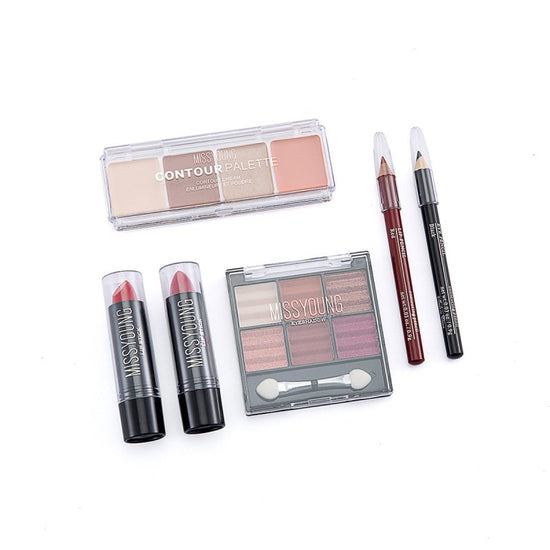 Contouring Balm Eyeshadow Palette Lipstick Cosmetic Set $93.81 Dana Fashion Color: GM14007 makeup Product information: Efficacy: Concealer, Modification, Even skin tone Number of colors: eight colors and above Outer box fabric: aluminum Specification: GM1