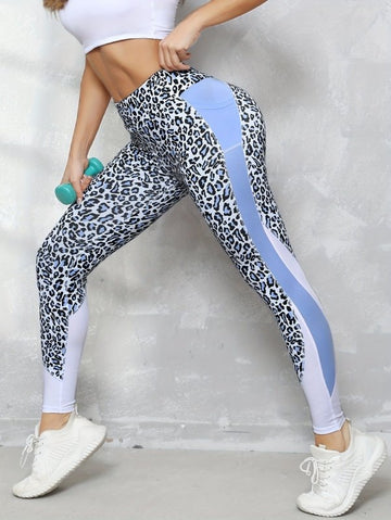 Blue Leopard Print