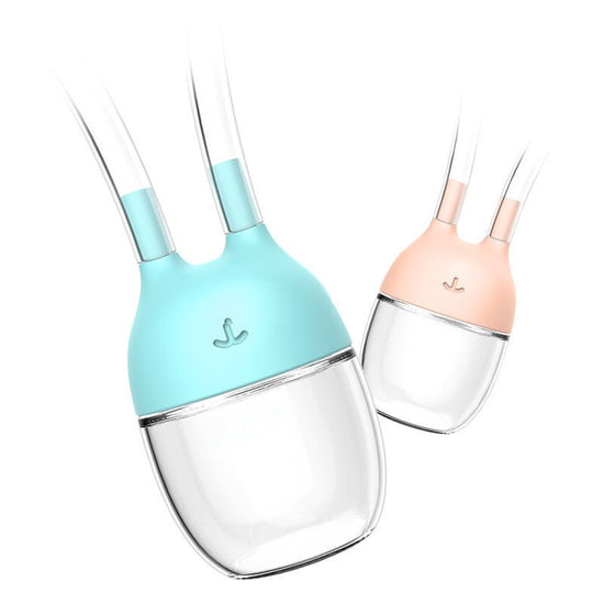 Convenient Baby Safe Nose Cleaner Vacuum Suction Nasal Mucus Runny Aspirator Inhale Baby Kids Healthy Care Stuff $7.06 Dana Fashion Color: Blue Baby & Mother Overview Anti-backflow long and short hole design: the long nozzle is connected to the nasal suct