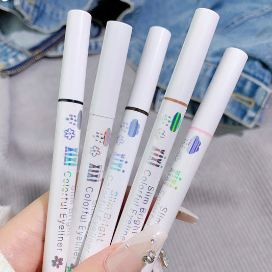 Cool Sense Spirit Still Liquid Eyeliner Color Series $15.00 Dana Fashion Color Classification: Milk White makeup Product information: Color: white, brown, black, watermelon red Applicable population: general population Specification: Standard specificatio
