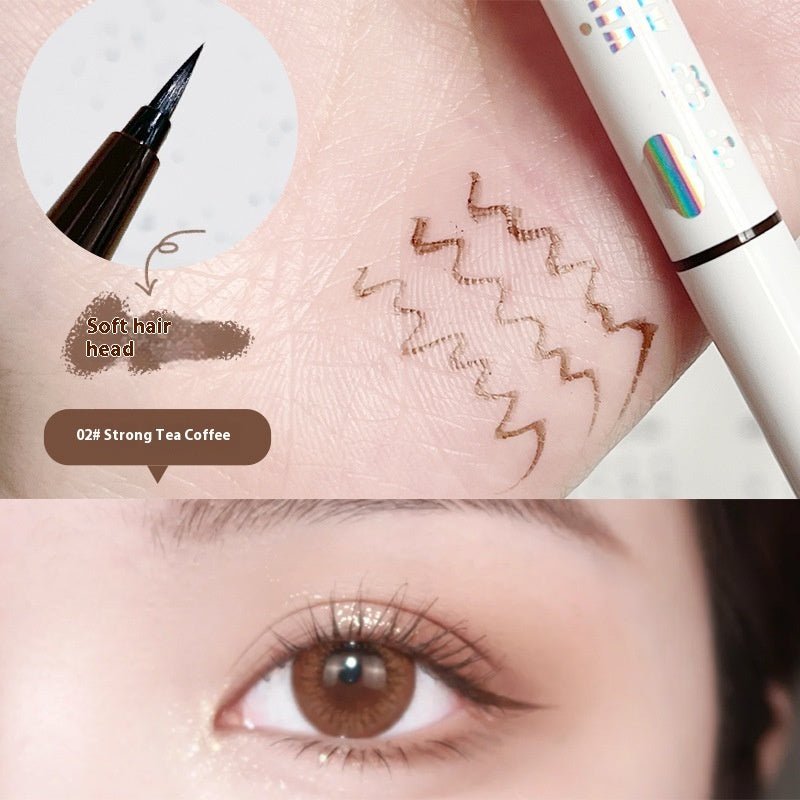Cool Sense Spirit Still Liquid Eyeliner Color Series $15.00 Dana Fashion Color Classification: Strong Tea Coffee makeup Product information: Color: white, brown, black, watermelon red Applicable population: general population Specification: Standard speci