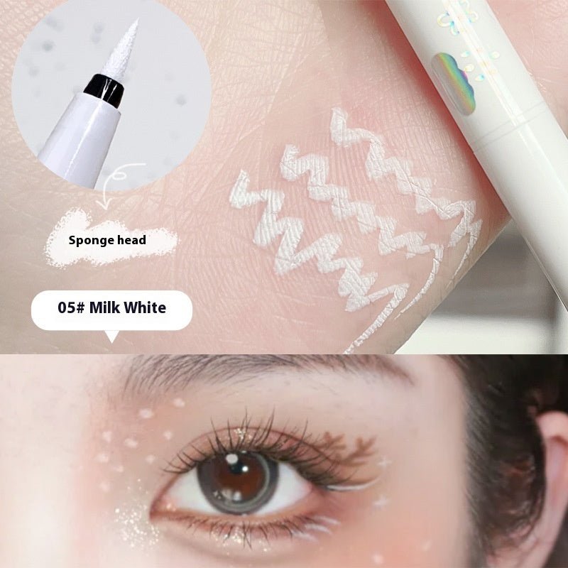 Cool Sense Spirit Still Liquid Eyeliner Color Series $15.00 Dana Fashion Color Classification: Milk White makeup Product information: Color: white, brown, black, watermelon red Applicable population: general population Specification: Standard specificatio