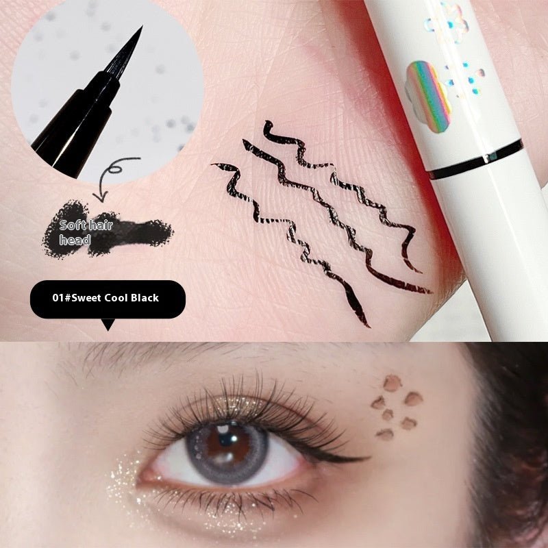 Cool Sense Spirit Still Liquid Eyeliner Color Series $15.00 Dana Fashion Color Classification: Sweet Cool Black makeup Product information: Color: white, brown, black, watermelon red Applicable population: general population Specification: Standard specif